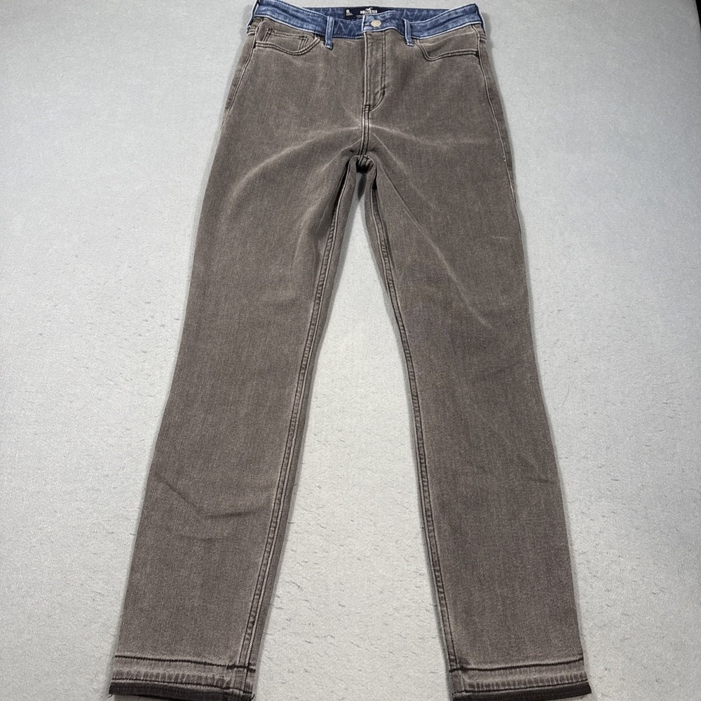 JEANS STRAIGHT HOLLISTER WOMENS 29X29 90's  Ultra High Rise 2 TONE STRETCH